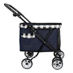 Outdoor Travel Pet Dog Carrier Stroller — Foldable Trolley Carriage