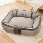 Winter Warm Waterproof Portable Dog Bed Mat — Brown & Grey, S to XXL