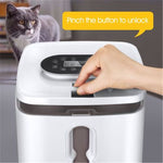 7L Automatic Pet Feeder with Programmable Timer for Dogs & Cats — White