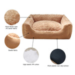 Large Dog Sofa Bed — Winter Warm Sleeping Pet Bed & Cat Mat
