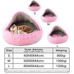 Soft Plush Round Pillow Foam Dog & Cat Bed Mat — Kennel Sofa Style