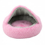 Soft Plush Round Pillow Foam Dog & Cat Bed Mat — Kennel Sofa Style