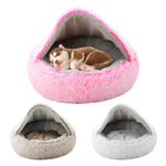 Soft Plush Round Pillow Foam Dog & Cat Bed Mat — Kennel Sofa Style