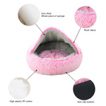 Soft Plush Round Pillow Foam Dog & Cat Bed Mat — Kennel Sofa Style