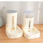 Dog & Cat Drinking Fountain — Portable 2-in-1 Water & Food Feeder