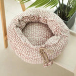 Warm Plush Round Adjustable Pet Bed Nest — Soft Shelter for Cats & Dogs