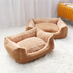 Large Dog Sofa Bed — Winter Warm Sleeping Pet Bed & Cat Mat