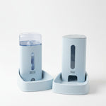 Dog & Cat Drinking Fountain — Portable 2-in-1 Water & Food Feeder