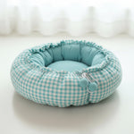 Warm Plush Round Adjustable Pet Bed Nest — Soft Shelter for Cats & Dogs