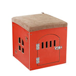 Multi-Function Waterproof Wooden Pet Bed House for Dogs & Cats — With or Without Door, L