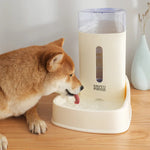 Dog & Cat Drinking Fountain — Portable 2-in-1 Water & Food Feeder
