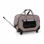 Foldable 4-Wheel Pet Trolley Stroller for Cats & Dogs
