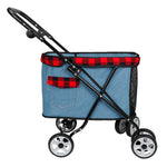 Outdoor Travel Pet Dog Carrier Stroller — Foldable Trolley Carriage
