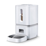 7L Automatic Pet Feeder with Programmable Timer for Dogs & Cats — White