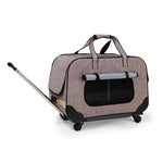 Foldable 4-Wheel Pet Trolley Stroller for Cats & Dogs