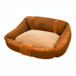 Winter Warm Waterproof Portable Dog Bed Mat — Brown & Grey, S to XXL