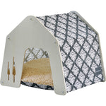 Pastoral Style Pet House — Cat Nest & Dog House, Handcrafted M/L