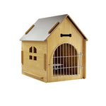 Large Wooden Dog Kennel & Pet Nest — Indoor & Outdoor, With or Without Door M/L/XL