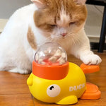 Duck Treat Dispenser Toy | Interactive Dog & Cat Puzzle Feeder