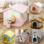 Soft Tent House Kennel & Warm Sleeping Bed for Dogs & Cats — S/M/L