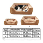 Large Dog Sofa Bed — Winter Warm Sleeping Pet Bed & Cat Mat