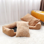 Large Dog Sofa Bed — Winter Warm Sleeping Pet Bed & Cat Mat