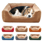 Large Dog Sofa Bed — Winter Warm Sleeping Pet Bed & Cat Mat