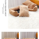 Large Dog Sofa Bed — Winter Warm Sleeping Pet Bed & Cat Mat