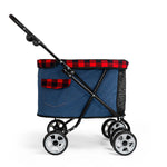 Outdoor Travel Pet Dog Carrier Stroller — Foldable Trolley Carriage