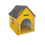 Large Wooden Dog Kennel & Pet Nest — Indoor & Outdoor, With or Without Door M/L/XL
