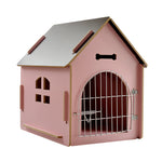 Large Wooden Dog Kennel & Pet Nest — Indoor & Outdoor, With or Without Door M/L/XL