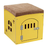 Multi-Function Waterproof Wooden Pet Bed House for Dogs & Cats — With or Without Door, L